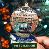 The Bookish Shop Inspired Snow Globe Ornament Home