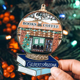 The Bookish Shop Inspired Snow Globe Ornament Home