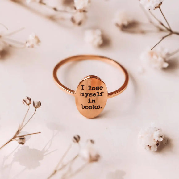 The Kingdom of Crows Inspired Stamp Ring Ring