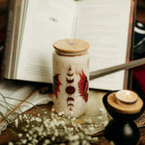 The Serpent and the Wings of Night Inspired Glass Luxe Tumbler Glass Tumbler With Lid & Straw Drinkware