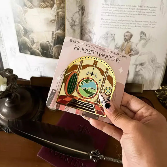 The Shire: Hobbit Window Enamel Pin