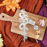 These Violent Delights Inspired: Juliet’s Dagger Metal Bookmark