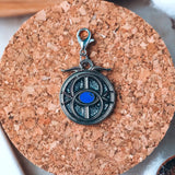 Throne of Glass Inspired Eye of Elena Charm Silver Enamel Pins