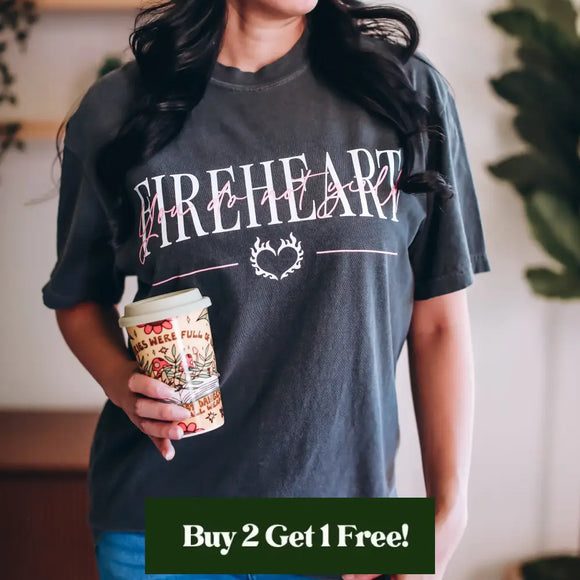 Throne of Glass Inspired: Fireheart Heavy Weight Tee Shirt