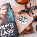 Throne of Glass Inspired: Fireheart License Plate Sticker Stickers