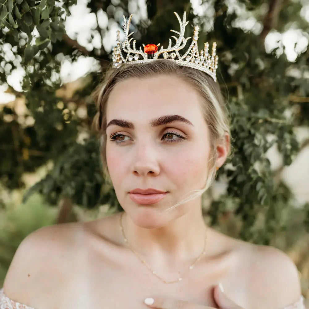 Queen様　order髪飾り⭐︎ Queen Crown Crown Necklace With Name Queen Crown Rhinestone