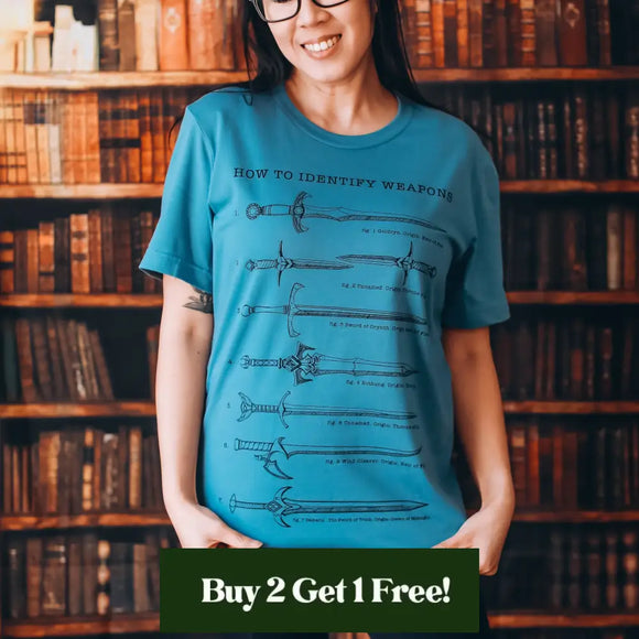 Throne of Glass Inspired: Weapons Tee Shirt