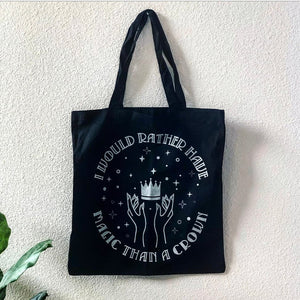 A Darker Shade of Magic Inspired: I Would Rather Have Magic Tote Bag