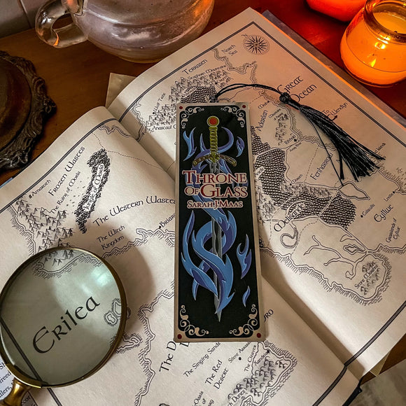 Throne of Glass Inspired Enamel Bookmark