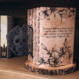 SJTR Inspired: Skull & Flower Bookshelf Silhouette