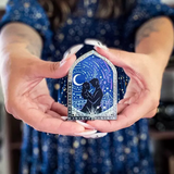 Starfall Library Window Enamel Pin