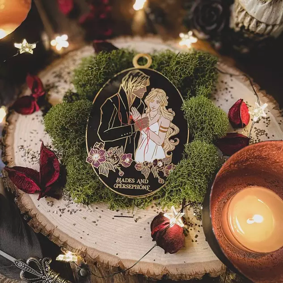 A Touch of Darkness Inspired: Hades & Persephone Enamel Ornament